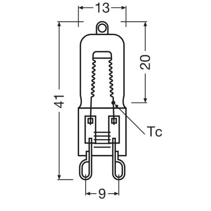 10er-Set Backofen-Halogenlampe HALOPIN G9/25W/230V/2700K - Osram