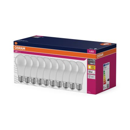 10er-Set LED-Leuchtmittel CLASSIC A75 E27/10W/230V 2700K - Osram
