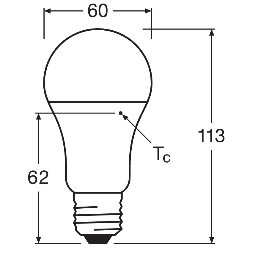 10er-Set LED-Leuchtmittel CLASSIC A75 E27/10W/230V 2700K - Osram