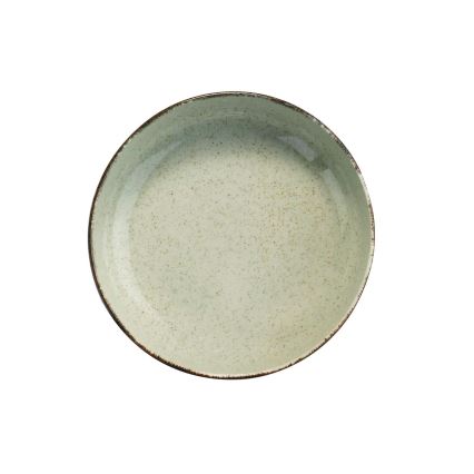 12-teiliges Geschirrset, grün/Porzellan