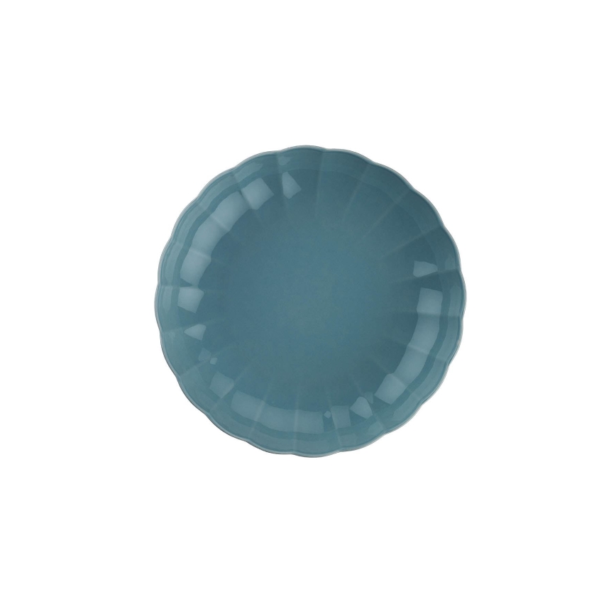 18-teiliges Geschirrset blau/Porzellan