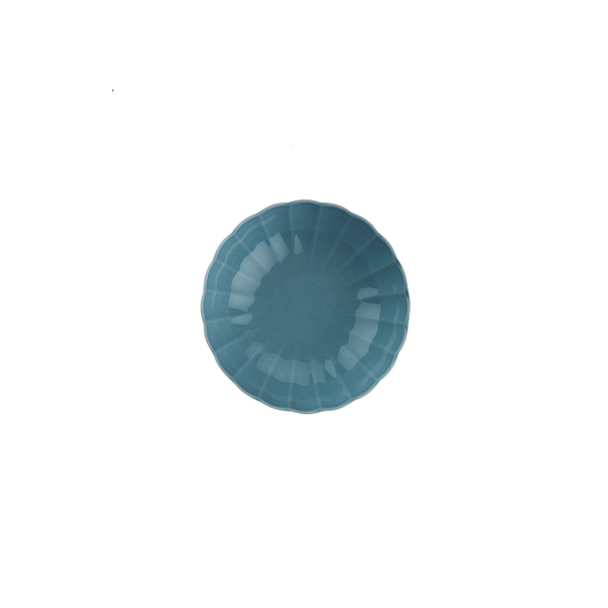18-teiliges Geschirrset blau/Porzellan