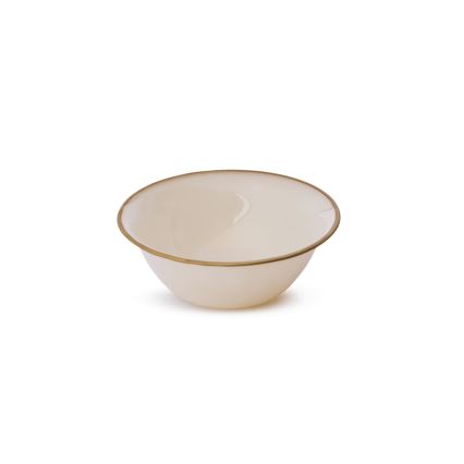 18-teiliges Tafelservice, Beige/Gold, Porzellan