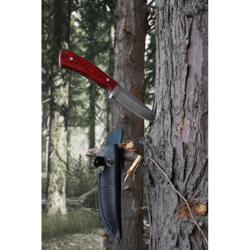 21-cm-Messer mit Lederetui