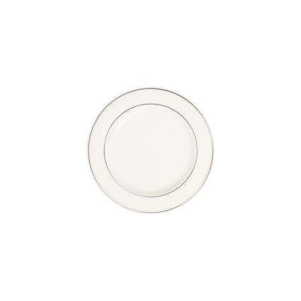 24-teiliges Essservice weiß/silber/Porzellan