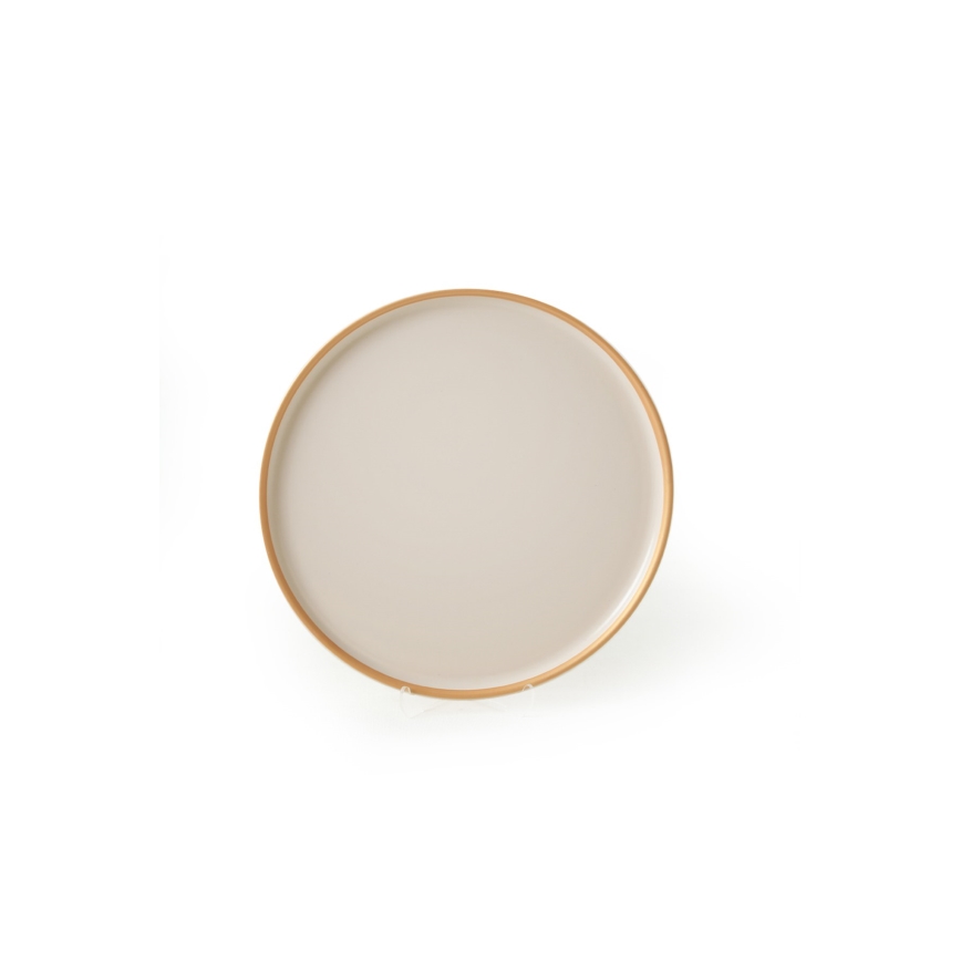 24-teiliges Geschirrset beige/Keramik