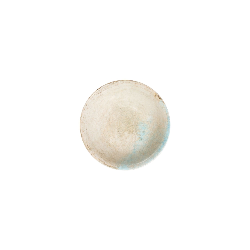 24-teiliges Geschirrset, blau/beige, aus hochwertigem Porzellan