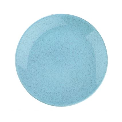 24-teiliges Geschirrset blau/Porzellan