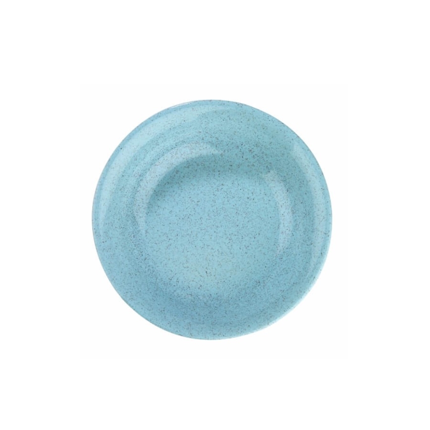 24-teiliges Geschirrset blau/Porzellan