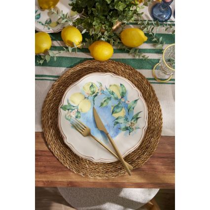 24-teiliges Geschirrset, bunt/Porzellan