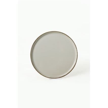 24-teiliges Geschirrset – creme/braun, Keramik