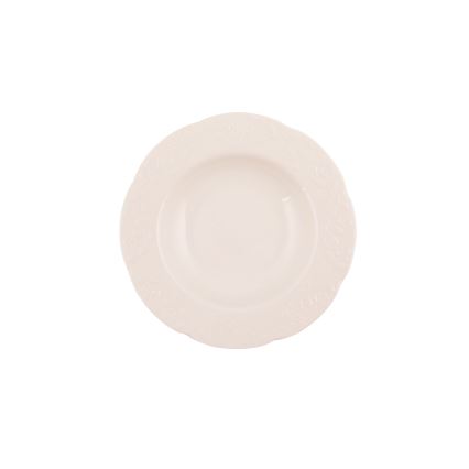 24-teiliges Geschirrset cremefarben/Porzellan