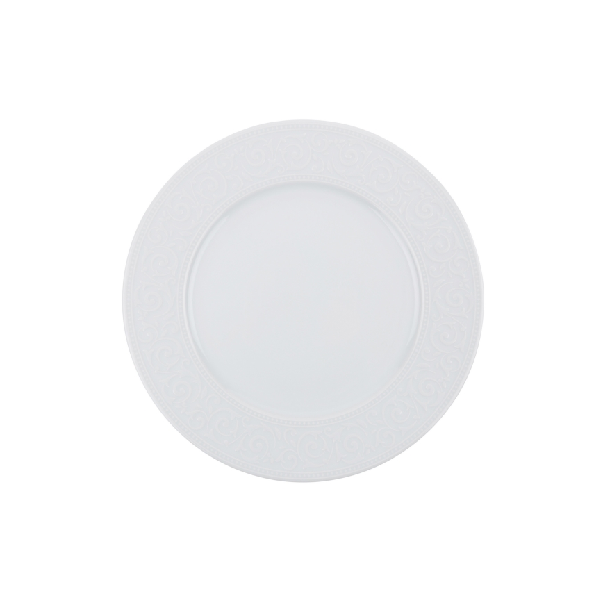 24-teiliges Geschirrset, weiß/Porzellan