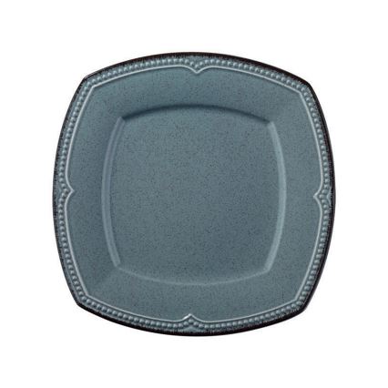 24-teiliges Porzellan-Geschirrset, blau