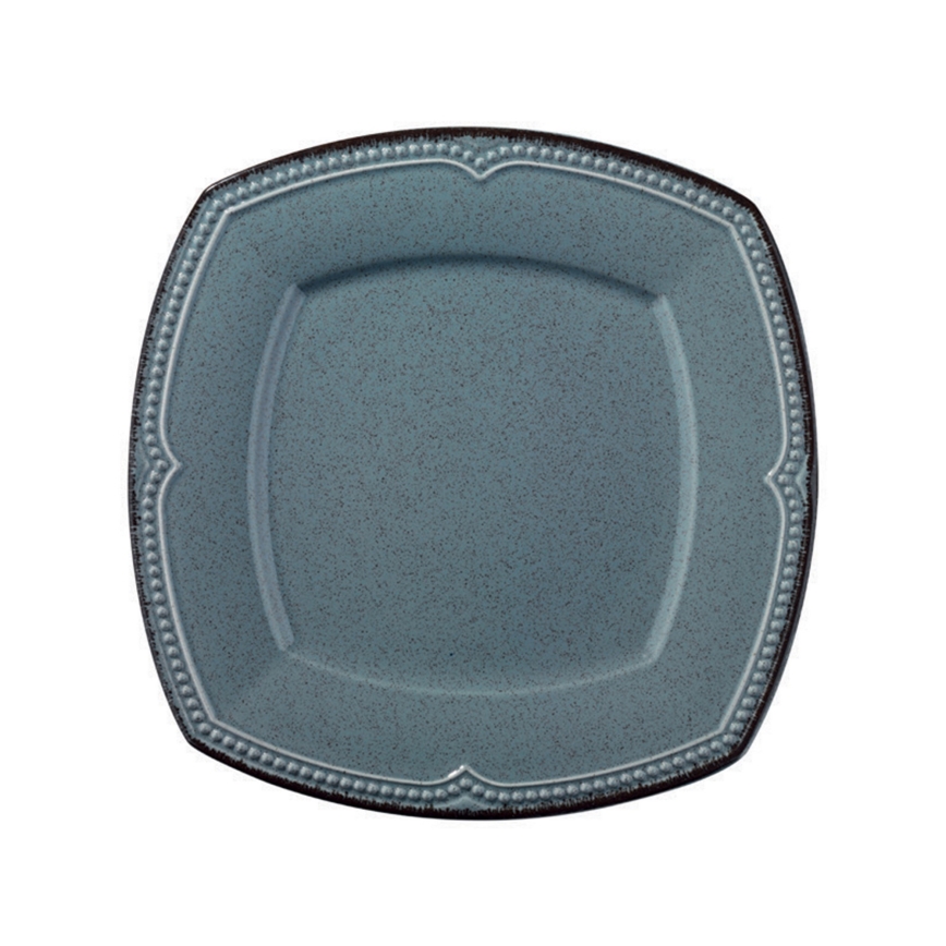 24-teiliges Porzellan-Geschirrset, blau