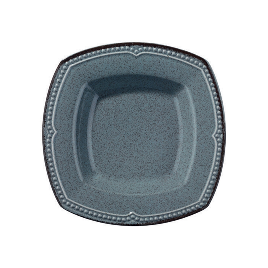 24-teiliges Porzellan-Geschirrset, blau