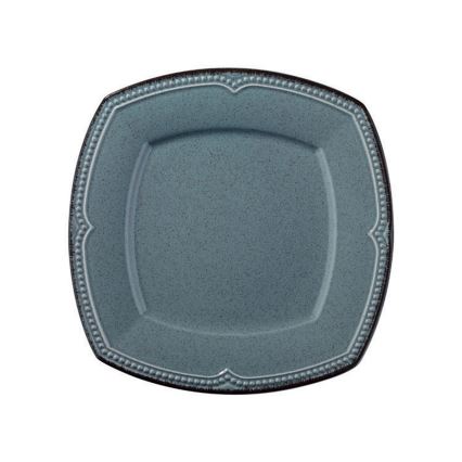 24-teiliges Porzellan-Geschirrset, blau