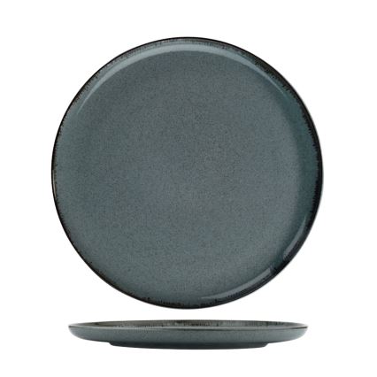 24-teiliges Porzellan-Geschirrset, blau