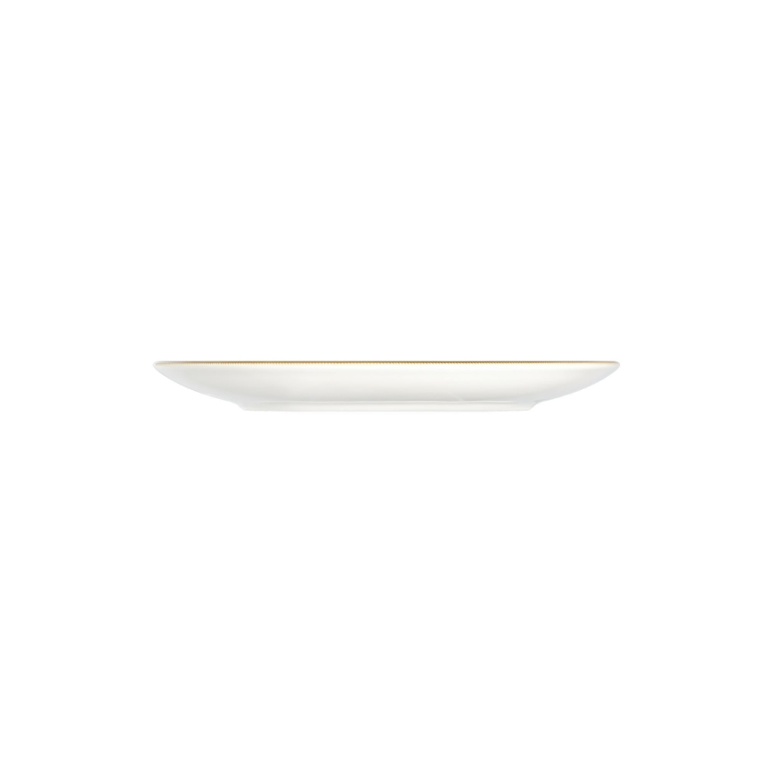 24-teiliges Porzellan-Geschirrset, creme/beige/grün