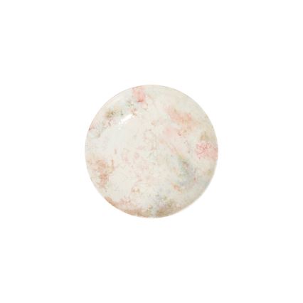 24-teiliges Porzellan-Geschirrset, rosa/beige