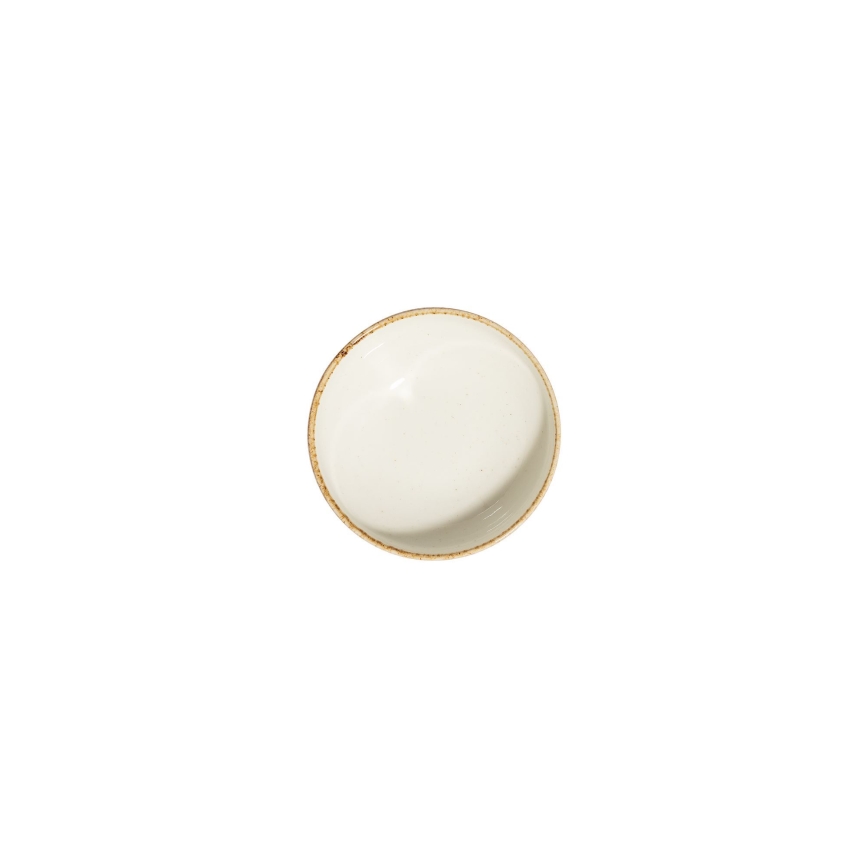24-teiliges Porzellan-Geschirrset, weiß/beige