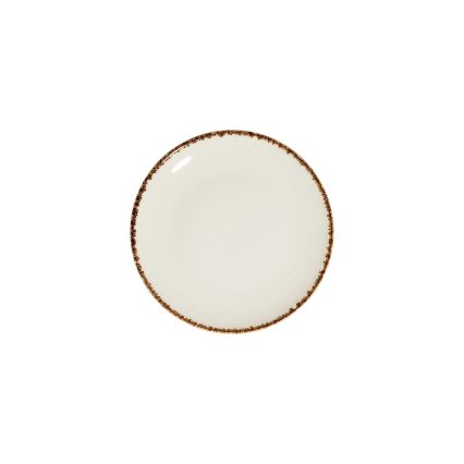 24-teiliges Porzellan-Geschirrset, weiß/beige