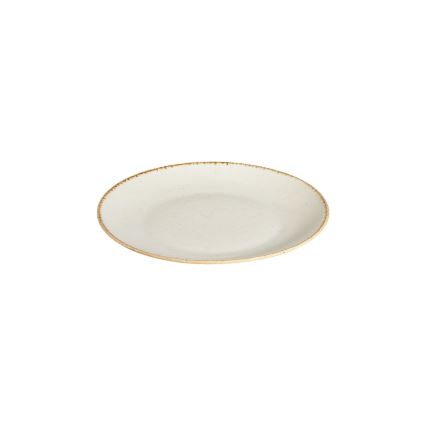 24-teiliges Porzellan-Geschirrset, weiß/beige