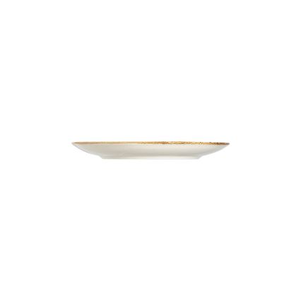 24-teiliges Porzellan-Geschirrset, weiß/beige