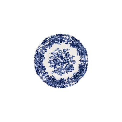 24-teiliges Porzellan-Geschirrset, weiß/blau