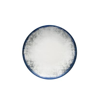 24-teiliges Speiseservice, weiß/blau, Porzellan