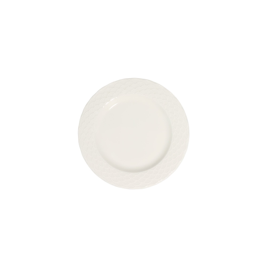 24-teiliges Speiseservice, weiß/Porzellan