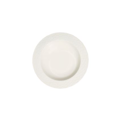 24-teiliges Speiseservice, weiß/Porzellan