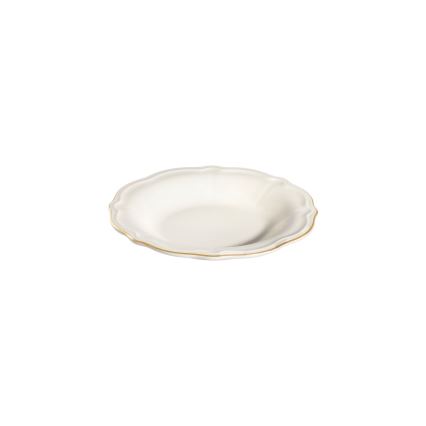 24-teiliges Tafelservice – Weiß/Gold/Porzellan