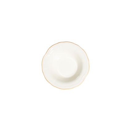 24-teiliges Tafelservice – Weiß/Gold/Porzellan