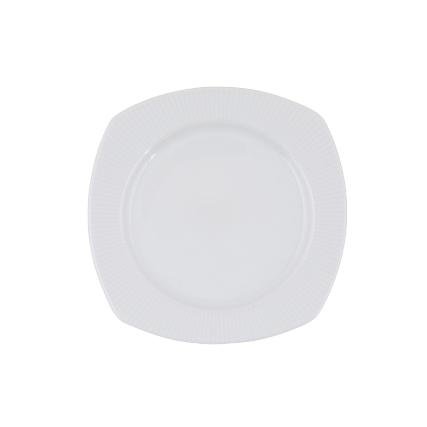 24-teiliges Tafelservice, weiß/Porzellan