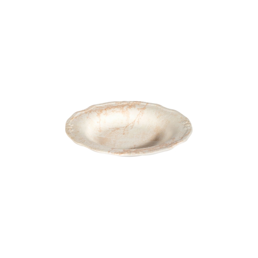 27-teiliges Geschirrset, beige/Porzellan