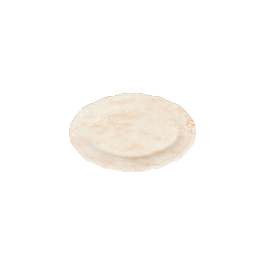 27-teiliges Geschirrset, beige/Porzellan
