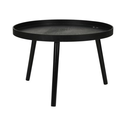 2er-Set Couchtische VERDE, Ø 60/38 cm, schwarz