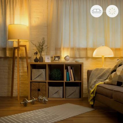 2er-Set dimmbare LED-Leuchtmittel A60 E27/9W/230V 2700K Wi-Fi + Fernbedienung - WiZ