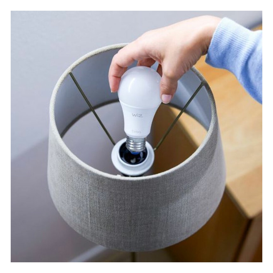 2er-Set dimmbare LED-Glühbirne A60 E27/9W/230V 2700K Wi‑Fi + Fernbedienung - WiZ