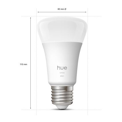 2er-Set dimmbare LED-Leuchtmittel Philips Hue WHITE E27/7W/230V 2700K