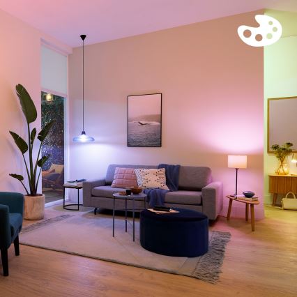 2er-Set Philips SMART A60 dimmbare LED-RGB-Lampe E27/8,5W/230V 2200-6500K