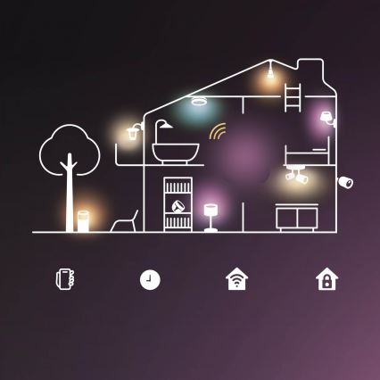 2er-Set Philips SMART A60 dimmbare LED-RGB-Lampe E27/8,5W/230V 2200-6500K
