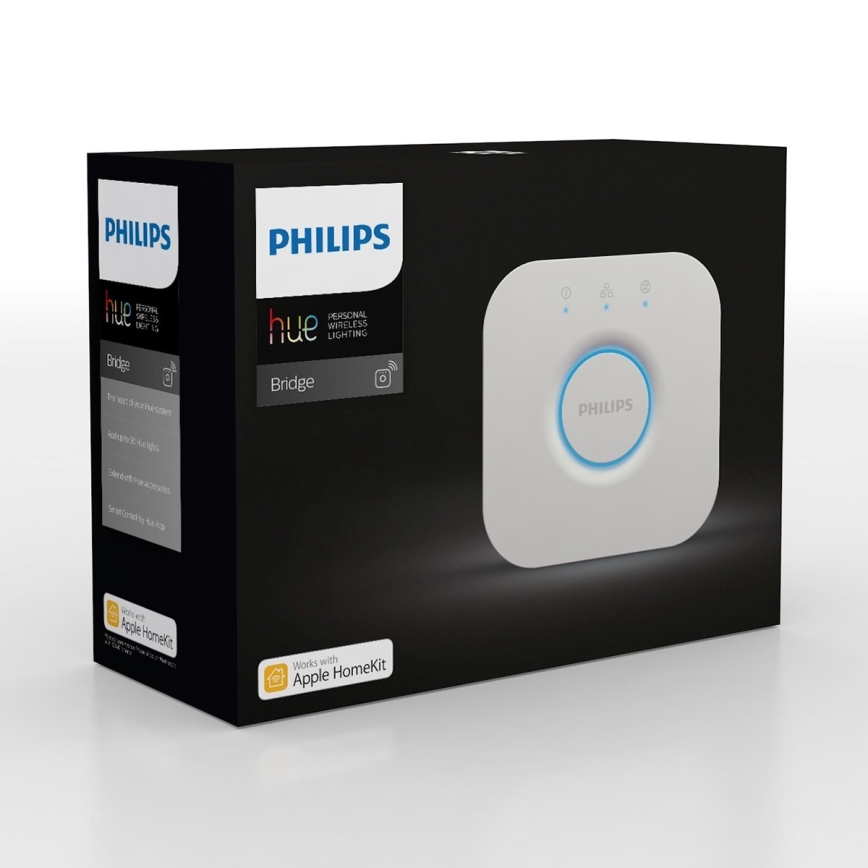 2er-Set dimmbares LED-Leuchtmittel Philips Hue WHITE AMBIANCE GU10/4,2W/230V 2200-6500K + Hue bridge