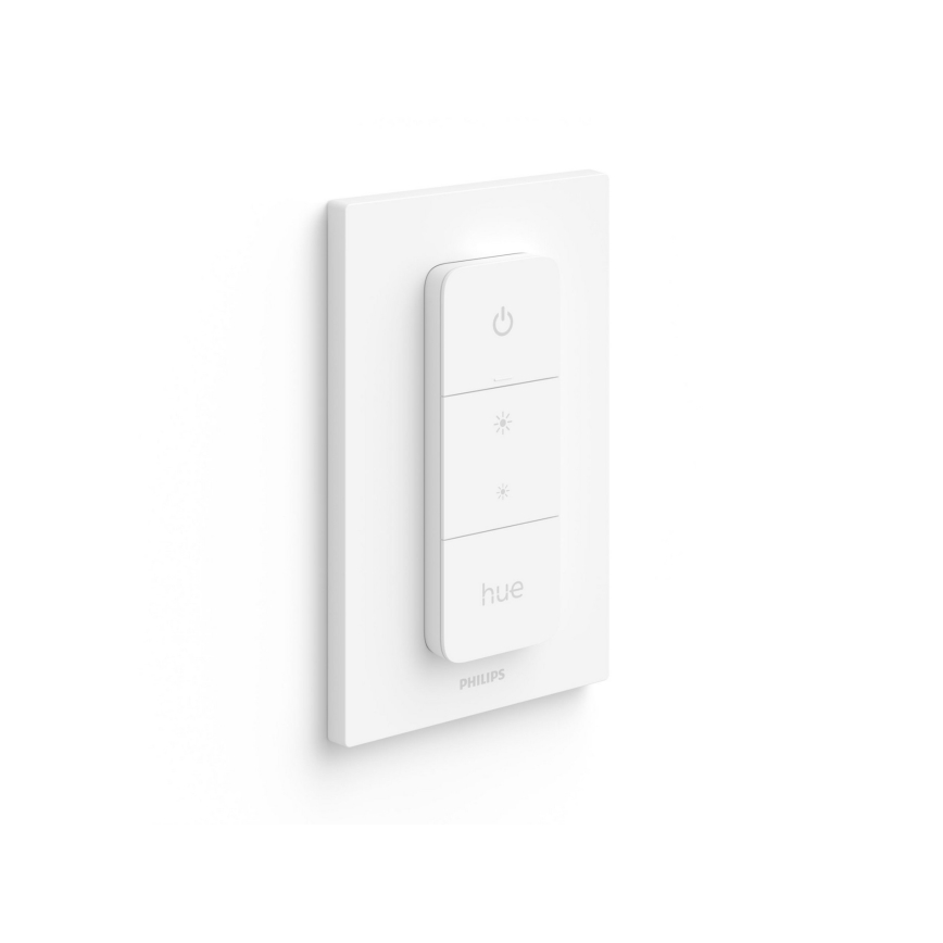 2er-Set dimmbarer LED-Lampen Philips Hue WHITE AMBIANCE GU10/4,2W/230V 2200-6500K + Dimmer-Schalter