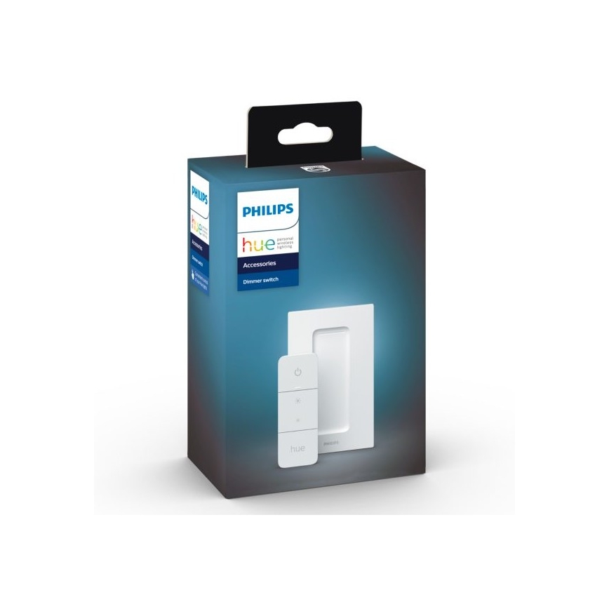 2er-Set dimmbarer LED-Lampen Philips Hue WHITE AMBIANCE GU10/4,2W/230V 2200-6500K + Dimmer-Schalter