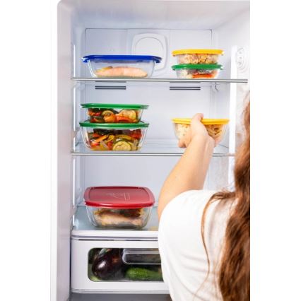2er-Set Glasbehälter für Lebensmittel PYREX 1,2/2,5 l