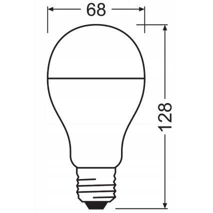 2er-Set LED-Leuchtmittel VALUE CLASSIC E27/19W/230V 2700K - Osram