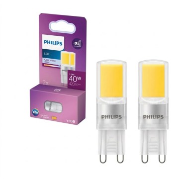 2er-Set Philips LED-Lampe G9, 3,2 W, 230 V, 4000 K