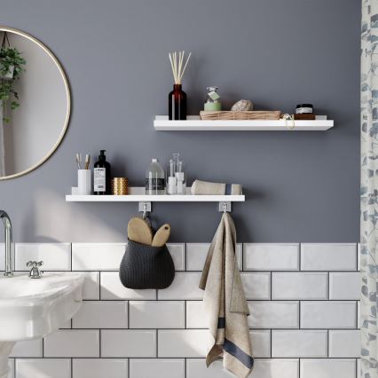 2er-Set Wandregale SHELFY, weiß